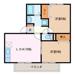 六軒駅 徒歩37分 1階の物件間取画像